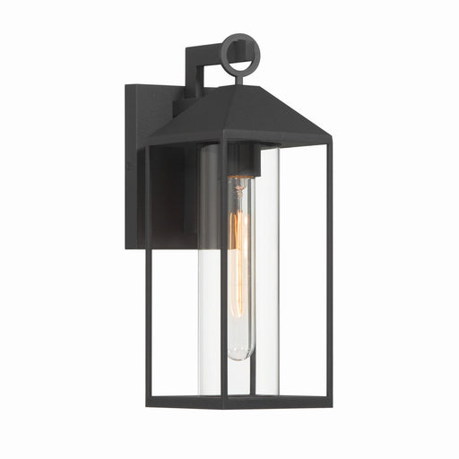 Portside One Light Outdoor Lantern Black