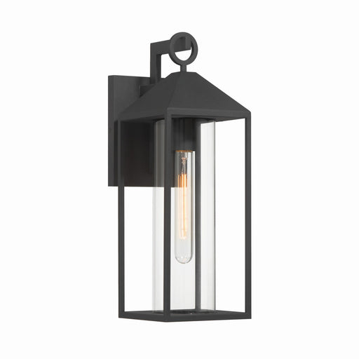 Portside One Light Outdoor Lantern Black