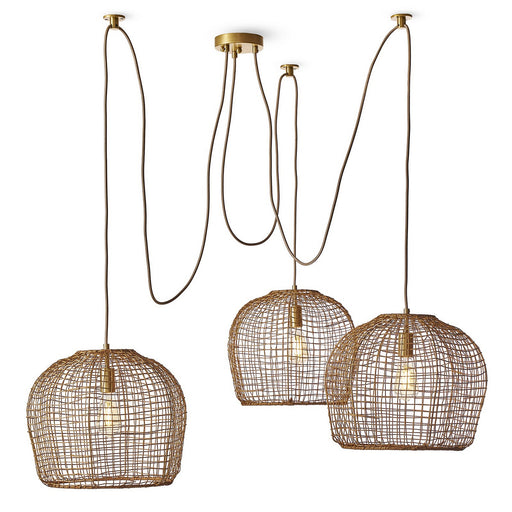 Regina Andrew - 16-1490 - Three Light Chandelier - Selene - Natural