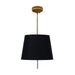 Regina Andrew - 16-1518BLK - Two Light Pendant - Clove - Antique Gold Leaf
