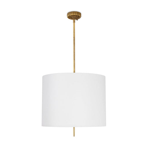 Clove Two Light Pendant Antique Gold Leaf