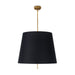 Regina Andrew - 16-1519BLK - Three Light Pendant - Clove - Antique Gold Leaf