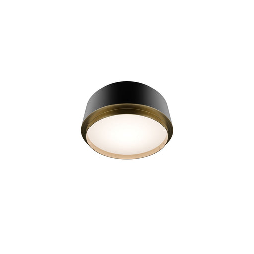 W.A.C. Lighting - FM-20509-35-BK/AB - LED Flush Mount - Salvo - Black/Aged Brass