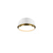 W.A.C. Lighting - FM-20509-40-WT/AB - LED Flush Mount - Salvo - White/Aged Brass