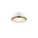W.A.C. Lighting - FM-20512-40-WT/AB - LED Flush Mount - Salvo - White/Aged Brass