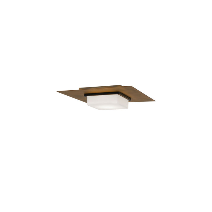 W.A.C. Lighting - FM-31414-27-BK/AB - LED Flush Mount - Double Decker - Black/Aged Brass