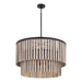 Minka-Lavery - 12455-860 - Six Light Pendant - Esbelta - Dark Bronze