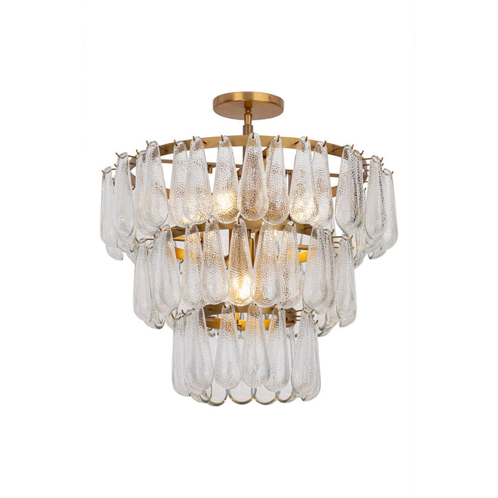 Minka-Lavery - 12654-732 - Five Light Semi-Flush Mount - Vionne - Legacy Brass