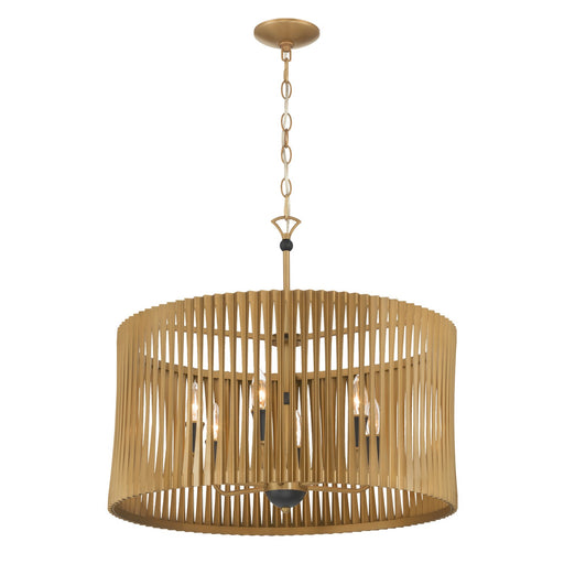 Aven Six Light Pendant Sand Coal Black