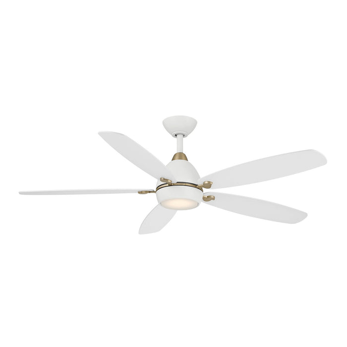 Minka Aire - F649L-ALW/BBR - 52" Ceiling Fan - Soreno - Alabaster White