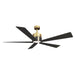 Minka Aire - F766L-HBR/CL - 54" Ceiling Fan - Oovin - Heritage Brass