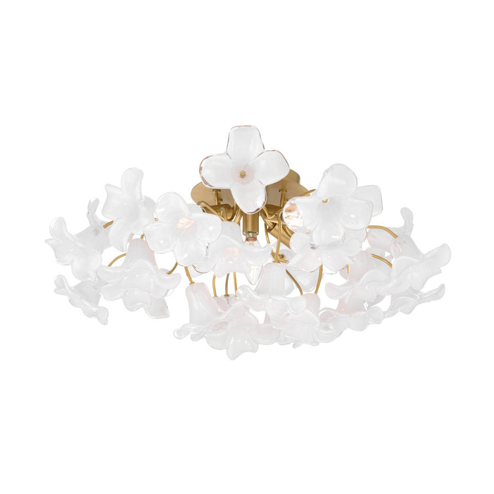 Metropolitan - N2225-732 - Five Light Semi-Flush Mount - Bloome - Legacy Brass