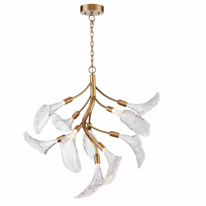 Arabela Lighting - 85190-10 - LED Chandelier - Calla - Satin Brass