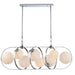 Arabela Lighting - 85373-8 - Eight Light Linear Chandelier - Concentro - Polished Chrome