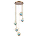 Arabela Lighting - 85400-5 - LED Pendant - Utopia - Lacquered Gold