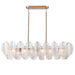 Arabela Lighting - 85413-6 - Six Light Linear Chandelier - Chateau - Satin Brass