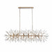 Arabela Lighting - 85420-12 - 12 Light Linear Chandelier - Crystal Fusion - Peruvian Gold