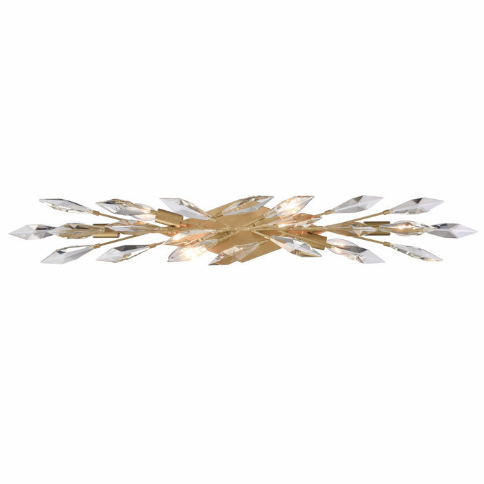 Arabela Lighting - 85427-6 - Six Light Vanity - Crystal Fusion - Peruvian Gold