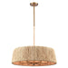 Arabela Lighting - 85434-6 - Six Light Pendant - Cabana - Lacquered Gold