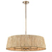 Arabela Lighting - 85435-8 - Eight Light Pendant - Cabana - Lacquered Gold