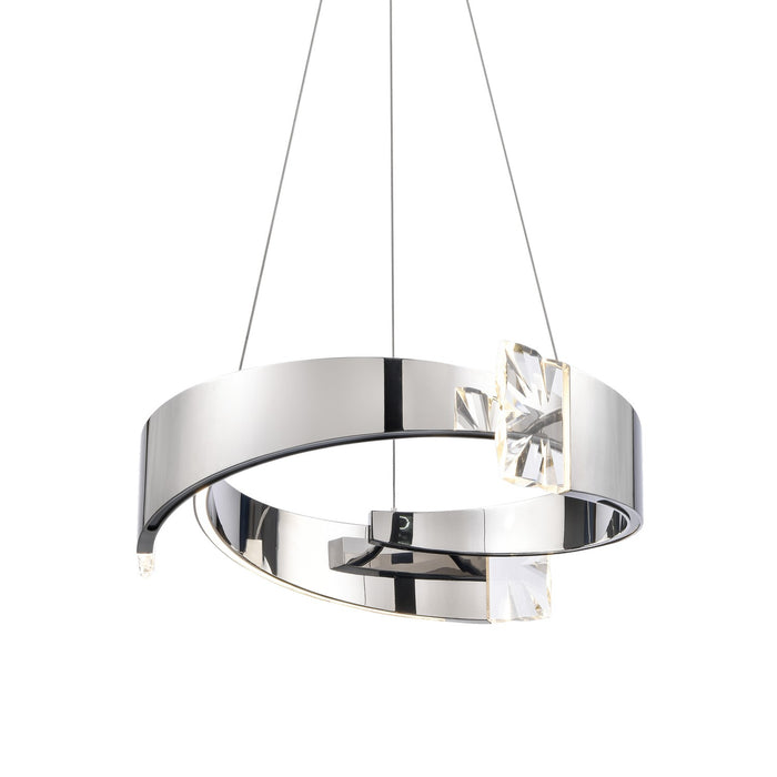 Zeev Lighting - CD11606-LED-3-25-PN - LED Chandelier - Arcus - Polished Nickel
