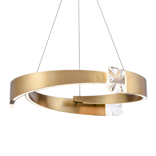 Arcus LED Chandelier Aged Brass