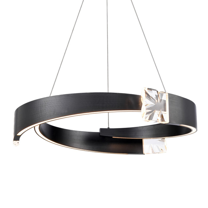 Zeev Lighting - CD11624-LED-3-32-SBB - LED Chandelier - Arcus - Satin Brushed Black