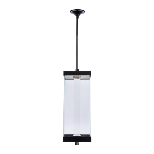 Claro LED Outdoor Pendant Matte Black