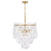 Metropolitan - N3126-732 - Six Light Pendant - Glassara - Legacy Brass