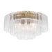 Metropolitan - N3145-732 - Seven Light Flush Mount - Torvento - Legacy Brass