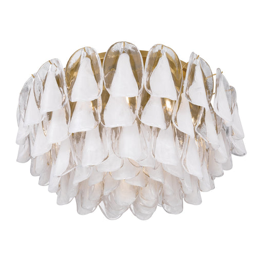 Verla Crest 11 Light Flush Mount Legacy Brass