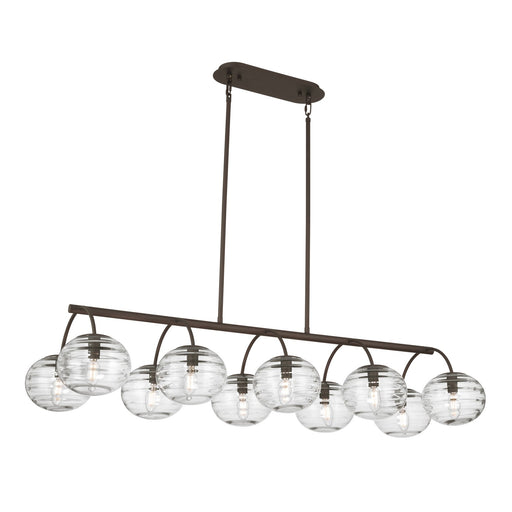 Lenora Ten Light Pendant Dark Bronze