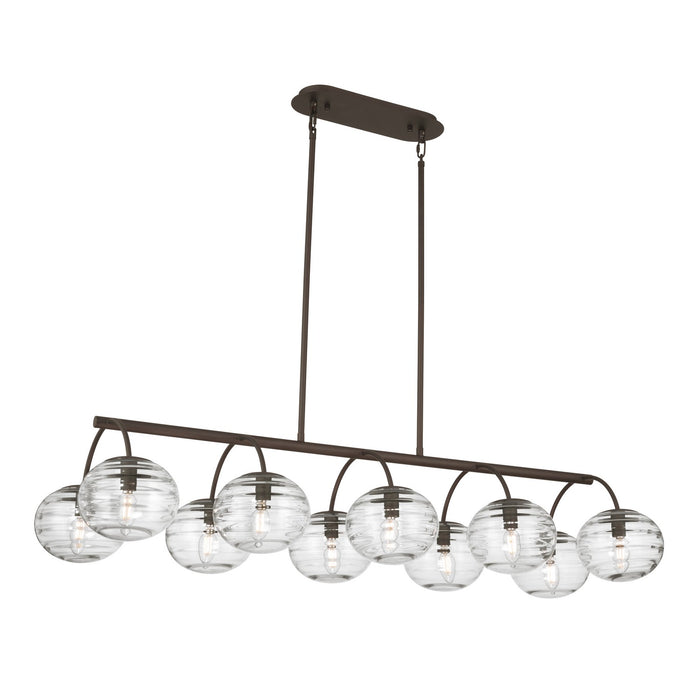 Metropolitan - N3507-860 - Ten Light Pendant - Lenora - Dark Bronze