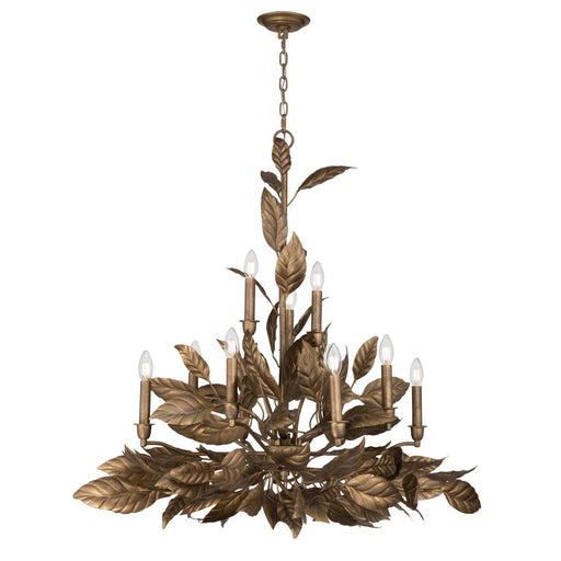 Seraphine 11 Light Chandelier Weathered Gold