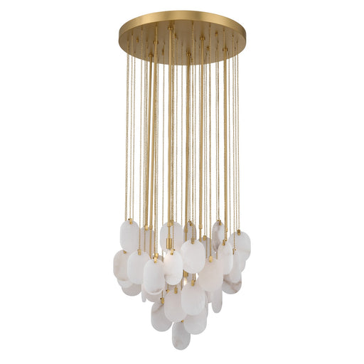 Velisse Six Light Pendant Legacy Brass
