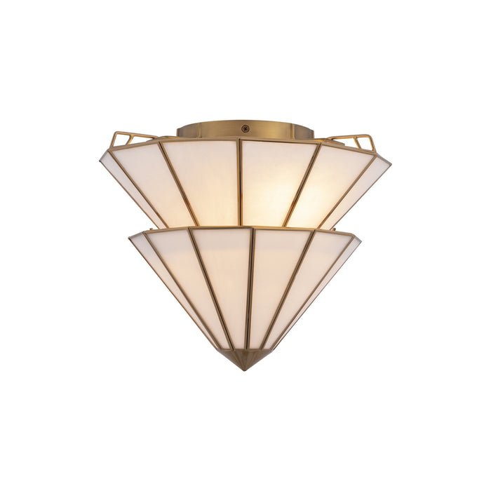 Metropolitan - N5624-732 - Three Light Semi-Flush Mount - Jaxen - Legacy Brass