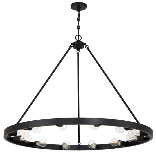 Castile 12 Light Chandelier Matte Black