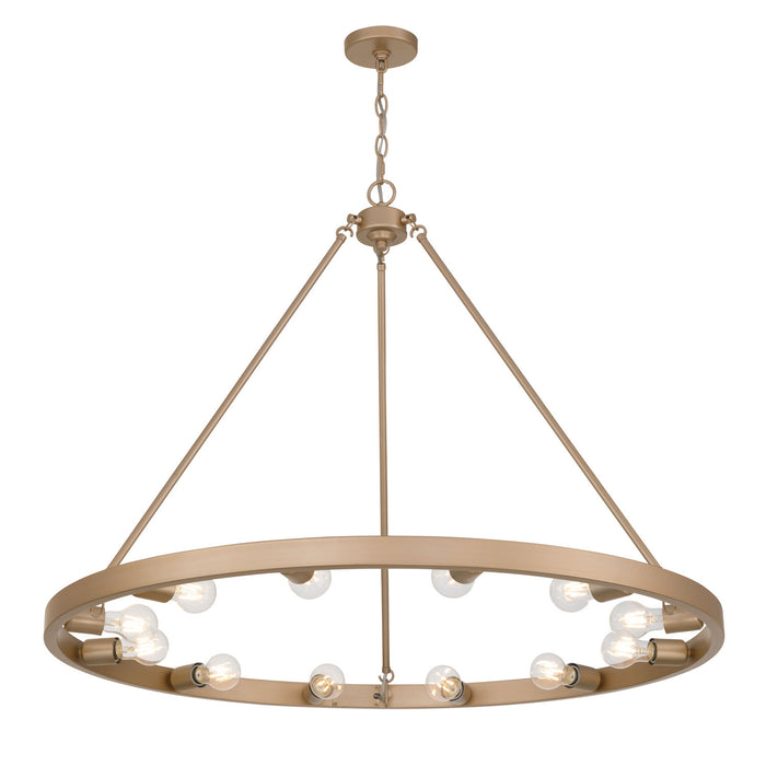 Golden - 1019-12 FRG - 12 Light Chandelier - Castile - French Gold