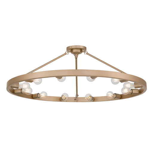 Golden - 1019-12SF FRG - 12 Light Semi-Flush Mount - Castile - French Gold