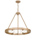 Golden - 1019-6 FRG - Six Light Chandelier - Castile - French Gold