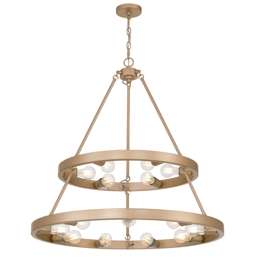 Golden - 1019-69 FRG - 15 Light Chandelier - Castile - French Gold