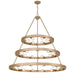 Golden - 1019-6-9-12 FRG - 27 Light Chandelier - Castile - French Gold