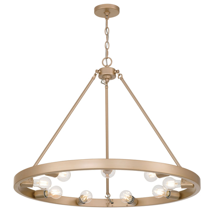 Golden - 1019-9 FRG - Nine Light Chandelier - Castile - French Gold