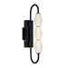 Golden - 1517-OWL3 BLK-FST - LED Outdoor Wall Mount - Geode - Matte Black
