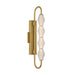 Golden - 1517-OWL4 SBG-FST - LED Outdoor Wall Mount - Geode - Satin Brushed Gold