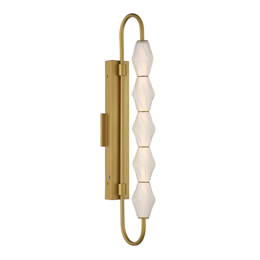 Geode LED Outdoor Wall Mount Satin Brushed Gold