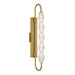Golden - 1517-OWL5 SBG-FST - LED Outdoor Wall Mount - Geode - Satin Brushed Gold