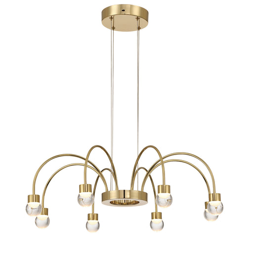 Vario LED Chandelier Titanium Gold