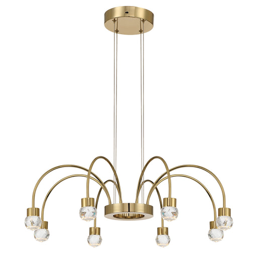Vario LED Chandelier Titanium Gold