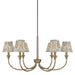 Golden - 1622-6 BCB-HGA - Six Light Chandelier - Brushed Champagne Brass